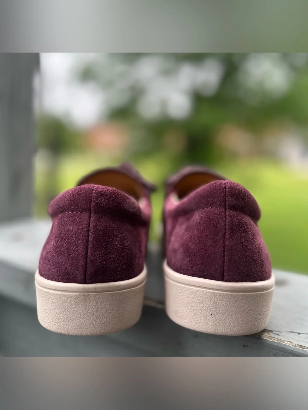 REVITALIGN 7B Orthotic Suede Slip-On Barbados Bow Shoe Wine Port Royale Flat